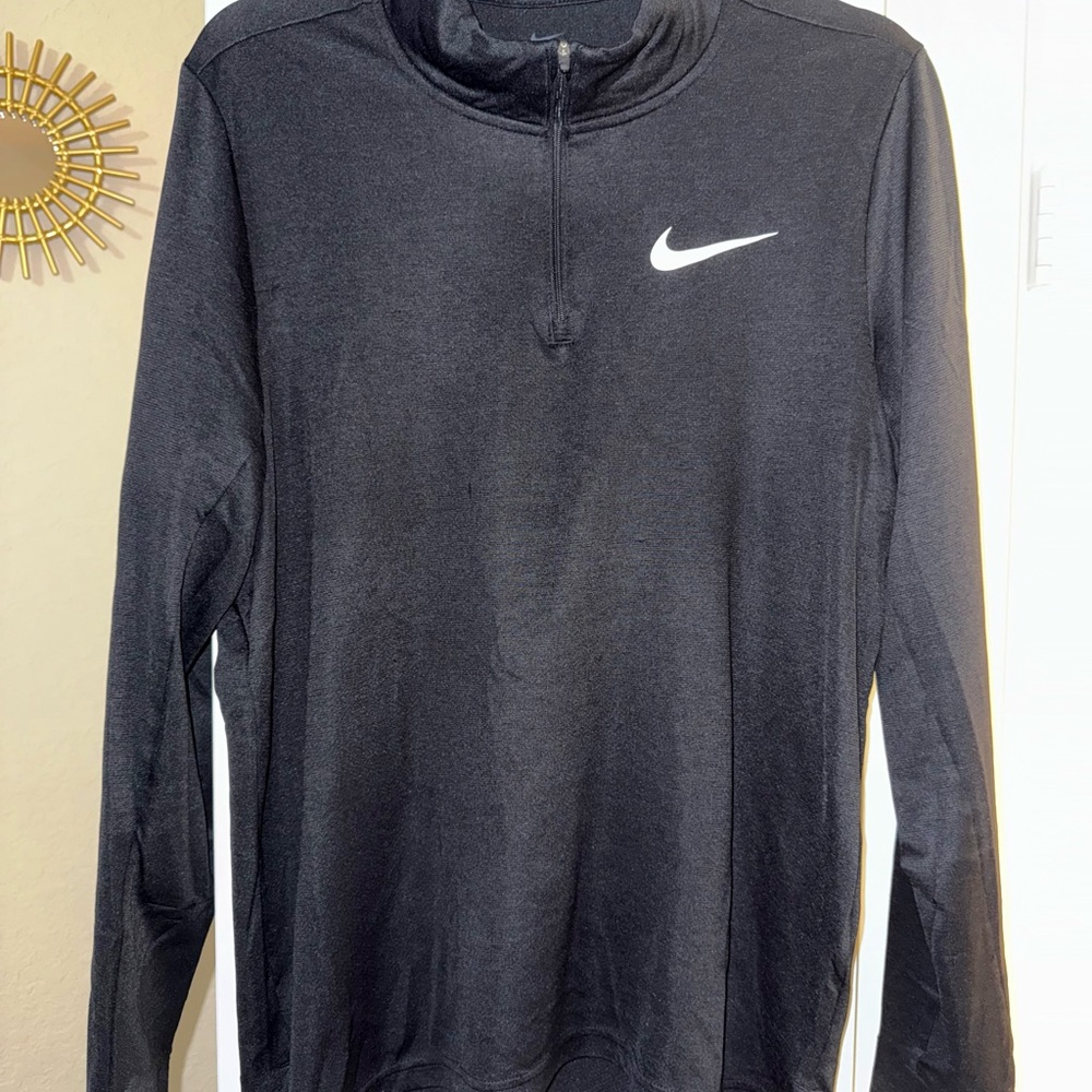 Men’s Nike Dri-FIT Black Quarter-Zip Top